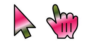 Pink Rose Gradient Cursor