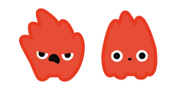 Курсор Cute Anrgy and Surprised Flame
