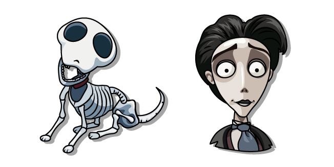Corpse Bride Victor Van Dort and Scraps курсор