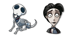 Курсор Corpse Bride Victor Van Dort and Scraps