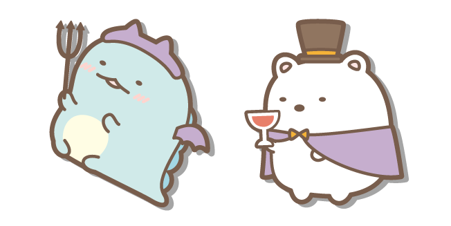 San-X Tokage Devil and Shirokuma Vampire Cursor
