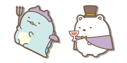 San-X Tokage Diablotin et Shirokuma Vampire Curseur