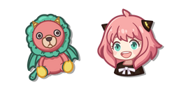 Курсор Chibi Spy x Family Anya Forger and Chimera