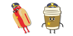 Le Monde Incroyable de Gumball Earl et Flic Café Curseur