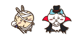 Chiikawa Usagi Mummy and Hachiware Vampire Cursor