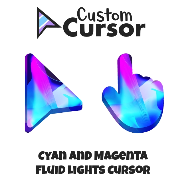 Cyan and Magenta Fluid Lights cursor – Custom Cursor