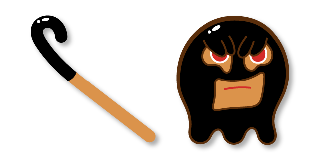 Cookie Run Muscle Cookie and his Candy Cane Cursor