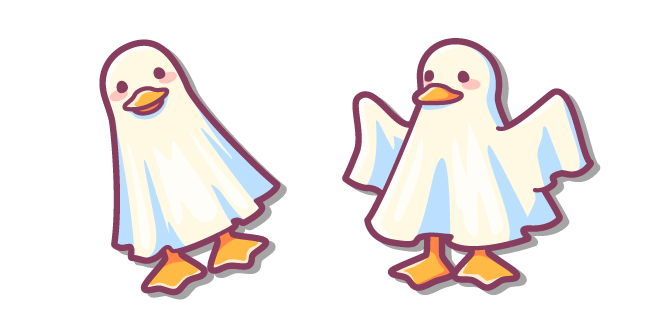 Cute Ghost Duck Cursor