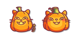 Cute Cat Pumpkins Cursor