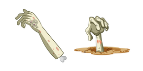 Halloween Bras de Zombie Curseur