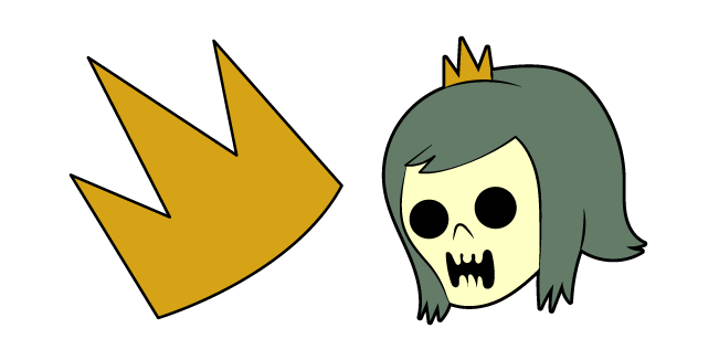 Adventure Time Skeleton Princess and a Crown курсор