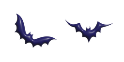 Simple 3D Murciélago Azul Oscuro cursor