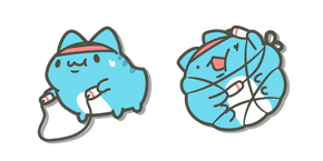 Bugcat Capoo with a Jump Rope Cursor