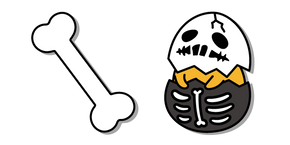 Курсор Gudetama in the Skeleton Eggshell