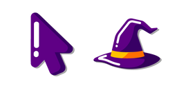 Minimal Sombrero de Bruja Morado cursor