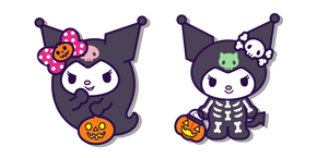 Курсор Kuromi in Ghost and Skeleton Costumes