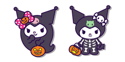 Kuromi en Disfraces de Fantasma y Esqueleto cursor