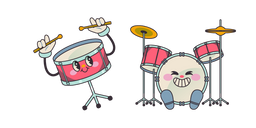 Mignonne Batterie Souriante Curseur