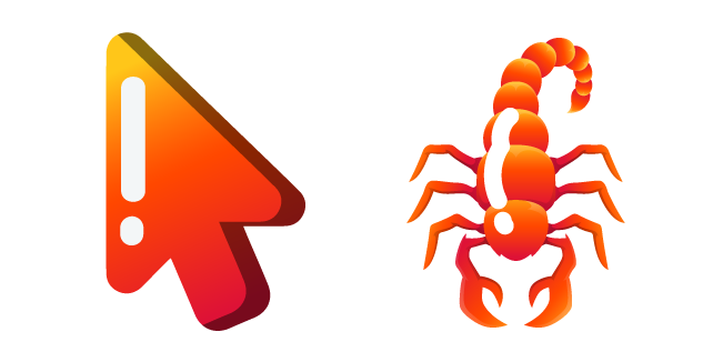Minimal Gradient Scorpion Rouge Cursor