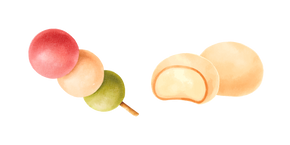 Mochi and Hanami Dango Cursor