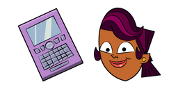 Total Drama Sierra et un Smartphone Curseur