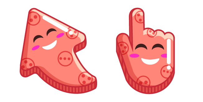 Coral Red Smile Cursor