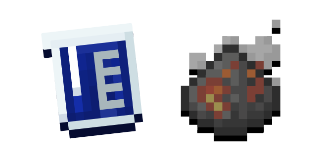 Minecraft Blue Beaker and Garbage Compounds Cursor