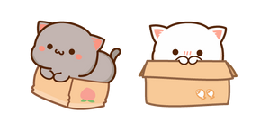 Курсор Mochi Mochi Peach Cats Peach and Goma in a Box