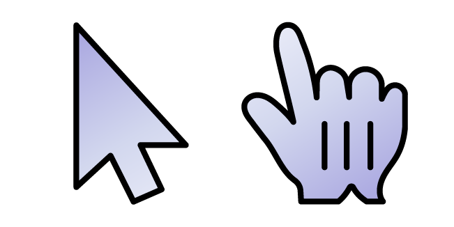 Flor de Biloba Violeta Gradiente Cursor