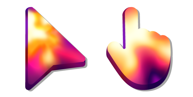 Lumières de Coucher de Soleil Chaudes Cursor