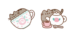 Pusheen y su Ceremonia del Té cursor