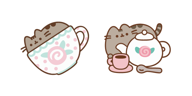 Pusheen et sa Cérémonie du Thé Cursor
