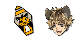 Twisted Wonderland Ruggie Bucchi and his Hyena Logo Cursor