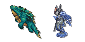 Terraria Leviathan y Anahita cursor