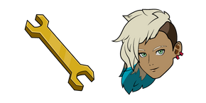 Hi-Fi Rush Peppermint and a Golden Wrench Cursor