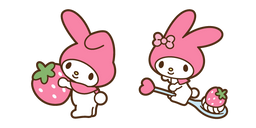 My Melody con Fresa y Cuchara Cursor