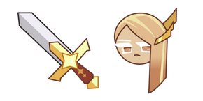 Cookie Run Financier Cookie and a Sword Cursor