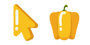 Minimal Yellow Bell Pepper Cursor