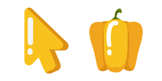 Minimal Yellow Bell Pepper Cursor