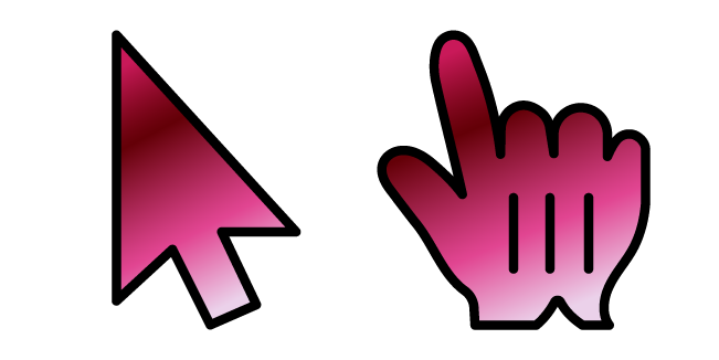 Cereza Rosa Dulce Gradiente Cursor