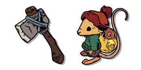 Winter Burrow Ratón y un Hacha cursor