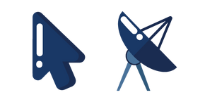 Minimal Blue Satellite Dish Cursor