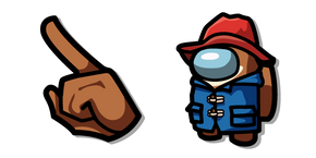 Among Us Personaje Oso Paddington Marrón cursor