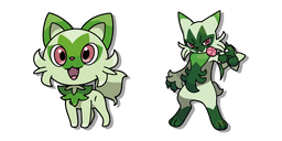 Pokemon Sprigatito y Floragato Cursor