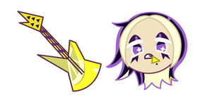 Cookie Run Black Lemonade Cookie and a Guitar Cursor