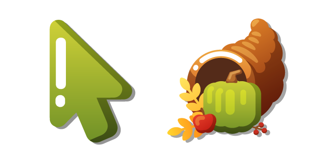 Minimal Gradient Corne d'Abondance Cursor