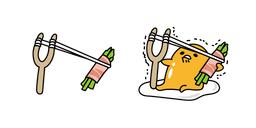 Курсор Gudetama with a Slingshot