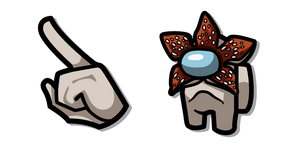 Among Us Personaje Demogorgon Gris cursor