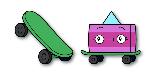 Unikitty! Kickflip and a Skateboard курсор