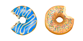Donuts Sucrés Croqués Curseur